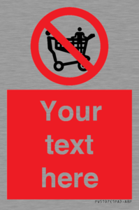 Custom No Climbing on Trolley Sign